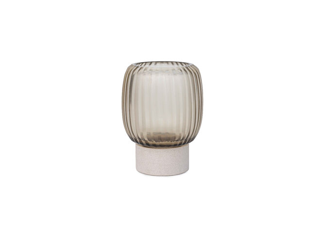 Porte-bougie 'Mea' - Smoke - S