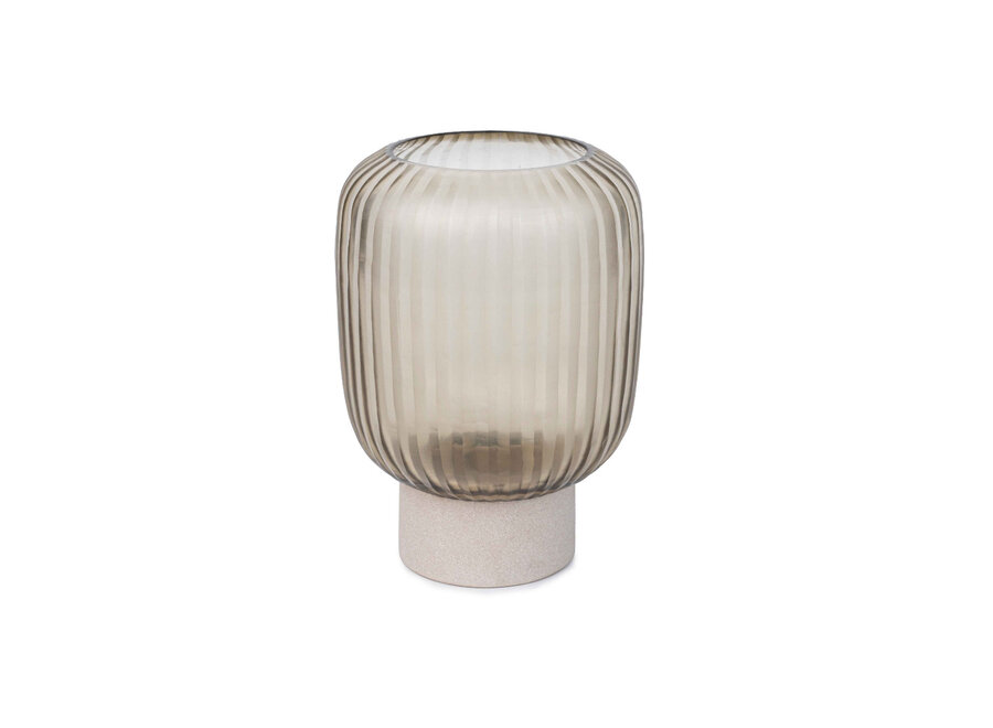 Porte-bougie 'Mea' - Smoke - M