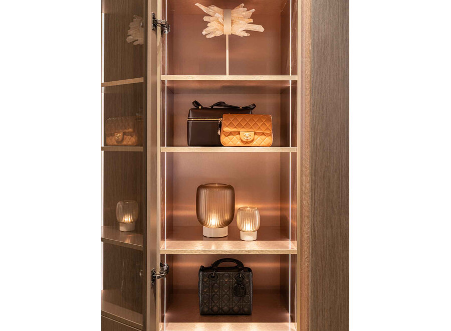 Porte-bougie 'Mea' - Smoke - L