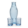 Paola Navone - Fish&Fish karaf met 2 glazen - Blue