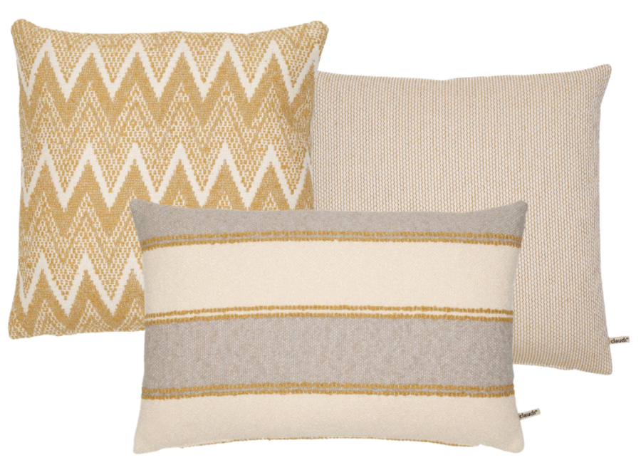 Kissenkombination Outdoor Mustard: Horizon, Zial & Apachy