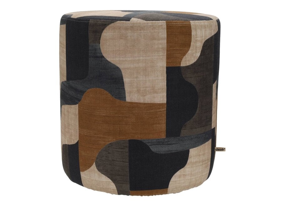 Pouf Bellisimo Blue/Camel