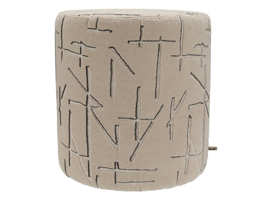 Pouf Delano Natural/Grey