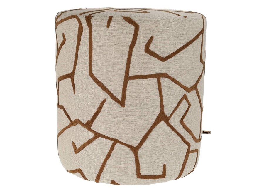 Pouf Tifella Natural/Brown
