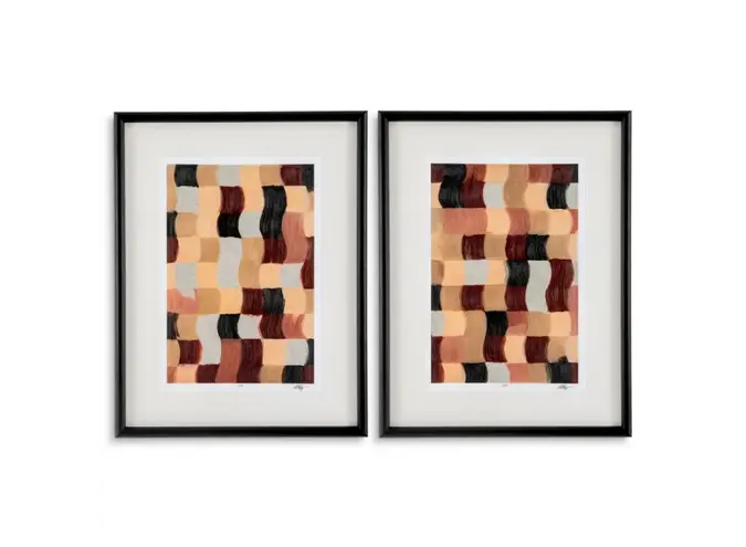 Print Grace Popp - Sun Baked Mosaïc - set of 2