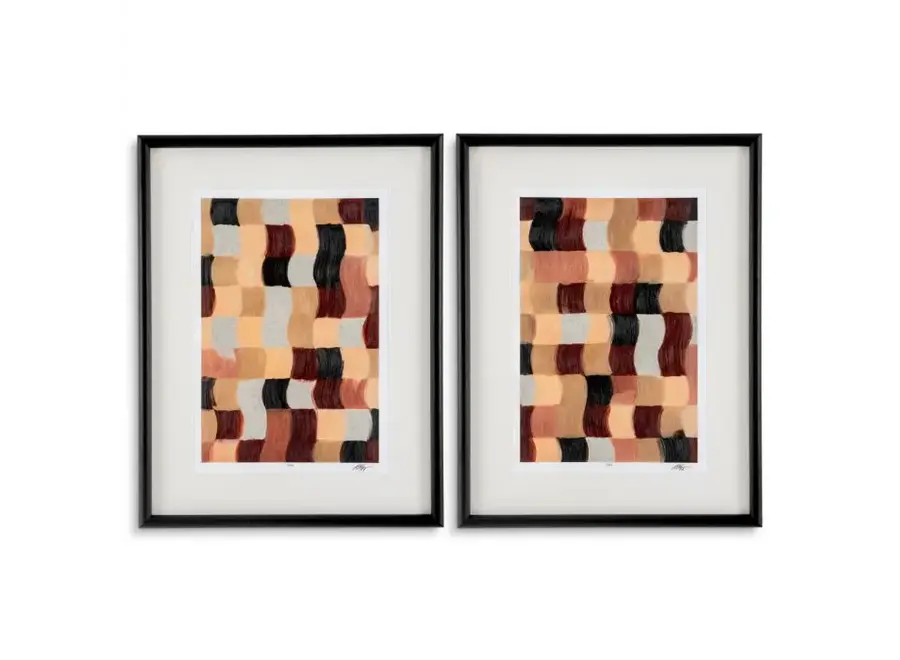Print Grace Popp - Sun Baked Mosaïc - set of 2