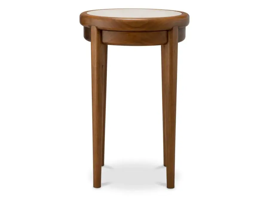 Bijzettafel 'Hensley' - Round - Caramel finish