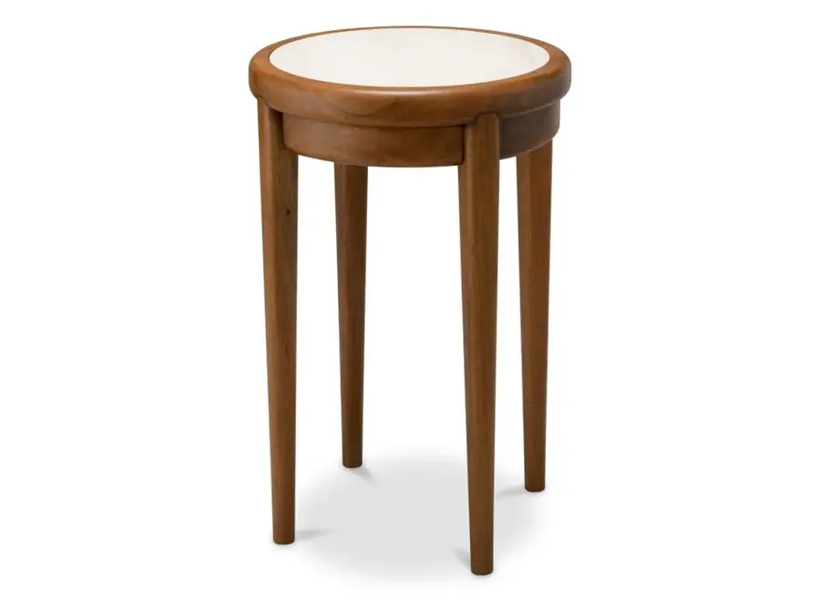 Side Table 'Hensley' - Round - Caramel finish