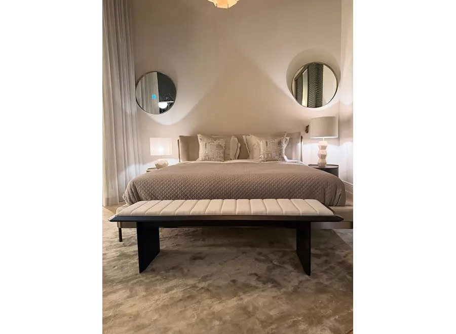 Ottomane 'Serra' - Ash Wood Natural White