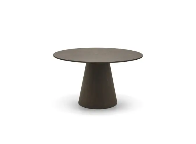 Dining table Amalfi - Black Oiled Oak - Around - 130 cm