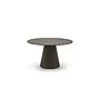 Table à manger 'Amalfi' - Black Oiled Oak - Around - 130 cm