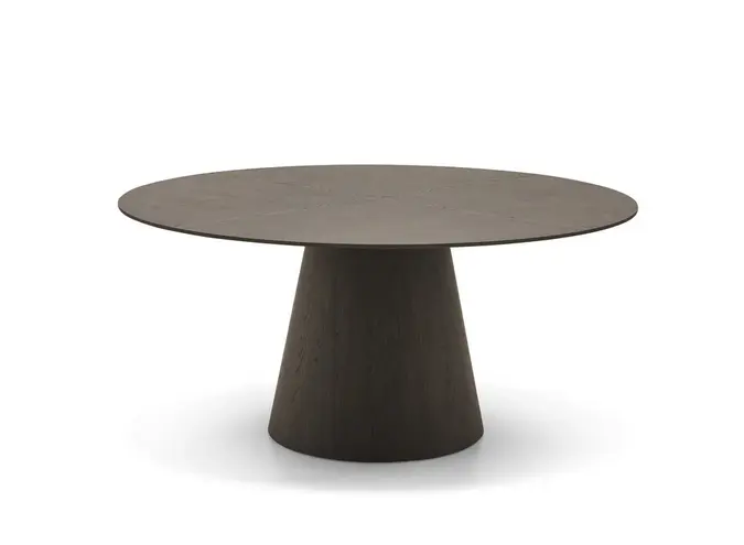Esstisch Amalfi - Black Oiled Oak - Around - 160 cm