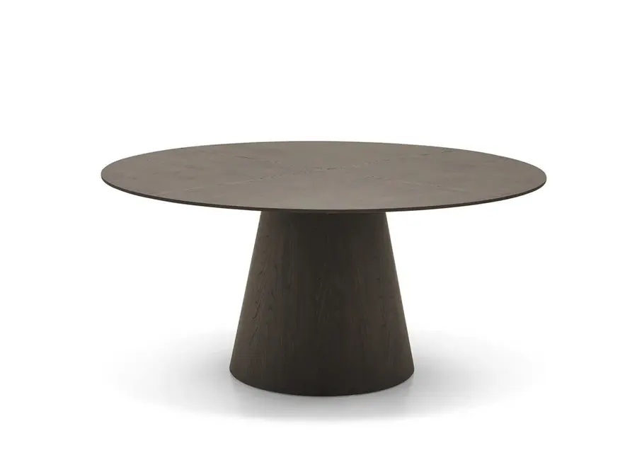 Eettafel Amalfi - Black Oiled Oak - Around - 160 cm