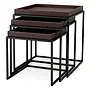 Table d'appoint 'Léonard' - Set of 3 - Dark brown