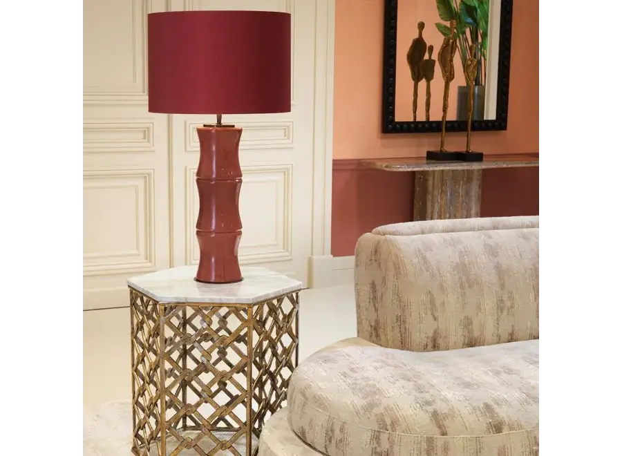 Table d'appoint 'Stratham' - Antique brass finish
