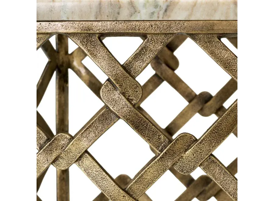 Beistelltisch 'Stratham' - Antique brass finish