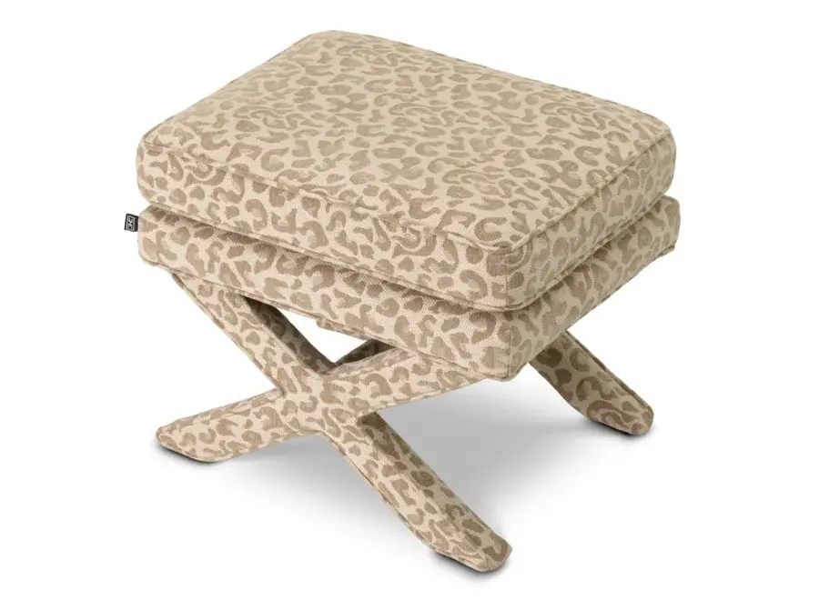 Hocker ‘Cordoba' - Harley leopard beige