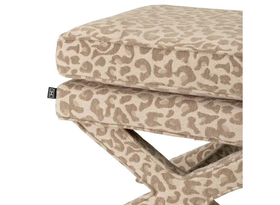 Tabouret ‘Cordoba' - Harley leopard beige