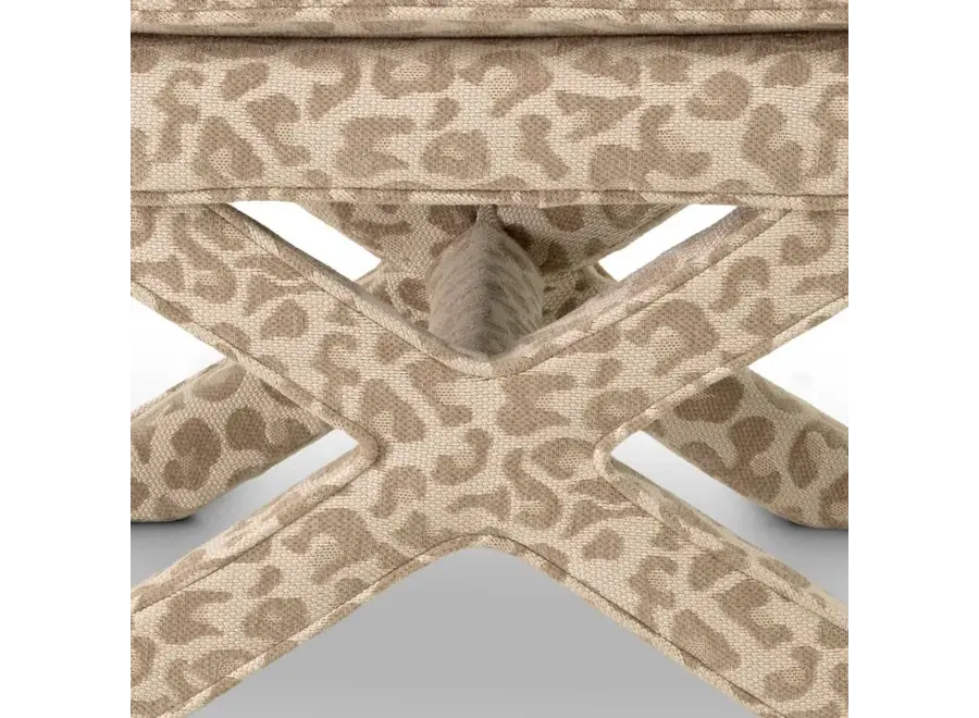 Hocker ‘Cordoba' - Harley leopard beige