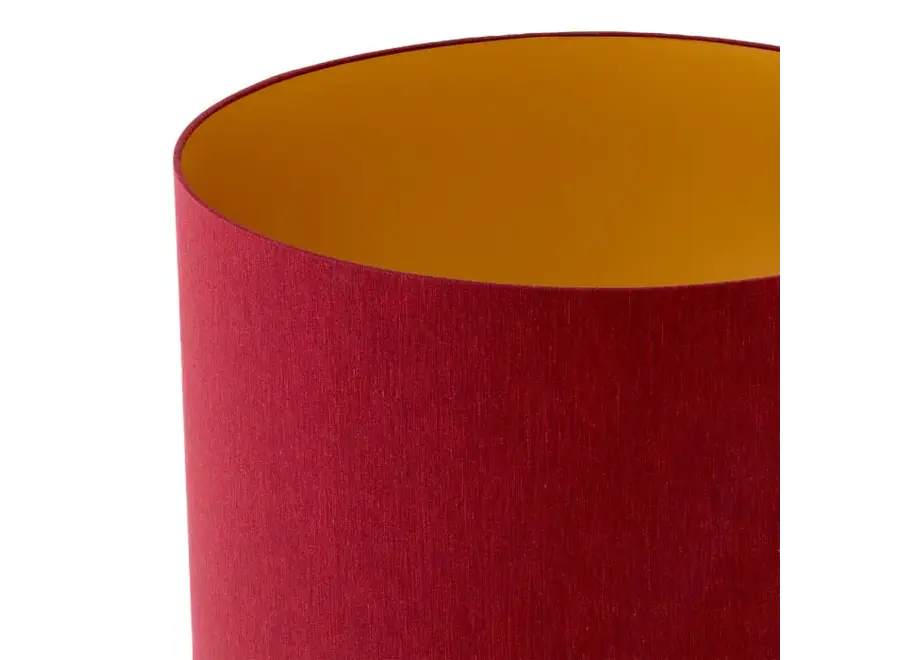 Tafellamp 'Bonny' - Coral red ceramic