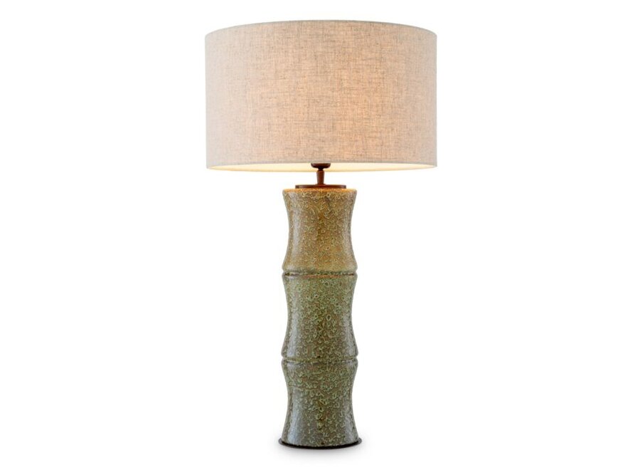 Table Lamp 'Bonny' - Vintage green ceramic