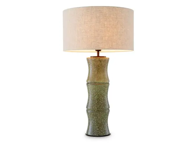 Table Lamp Bonny - Vintage green ceramic