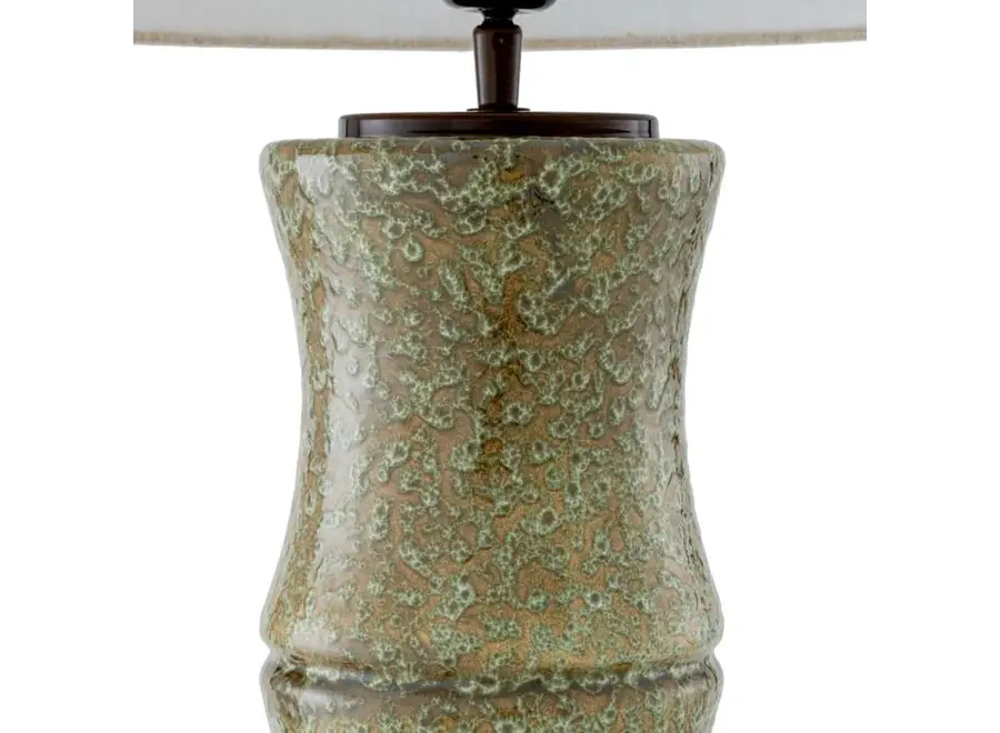 Tischleuchte 'Bonny' - Vintage green ceramic