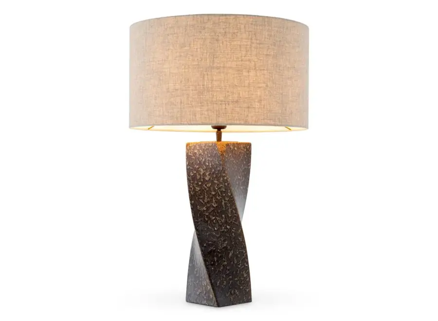 Tischleuchte Camelia - Vintage brown ceramic