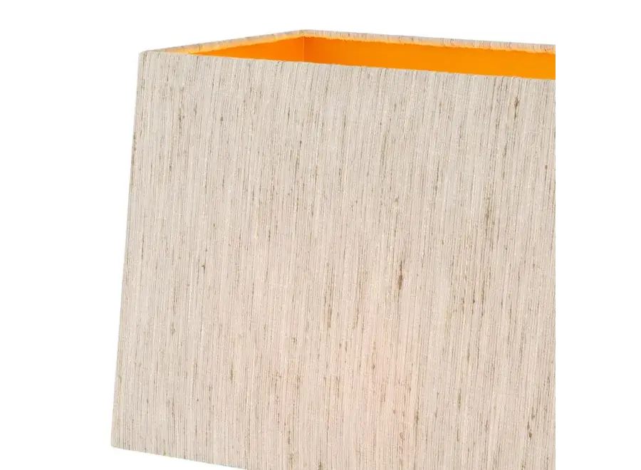 Tischleuchte 'Gaultier' - Brown straw marquetry