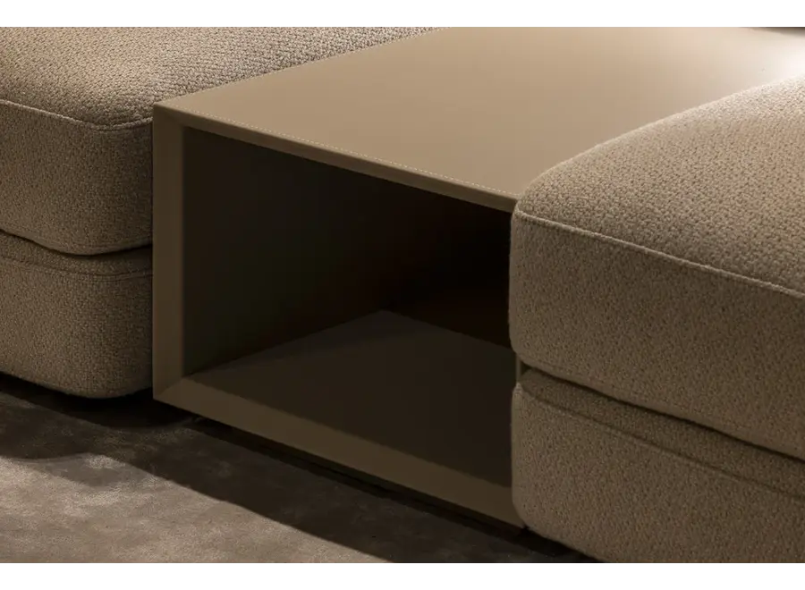 Table d'appoint 'Massimo' - Caramel Leather