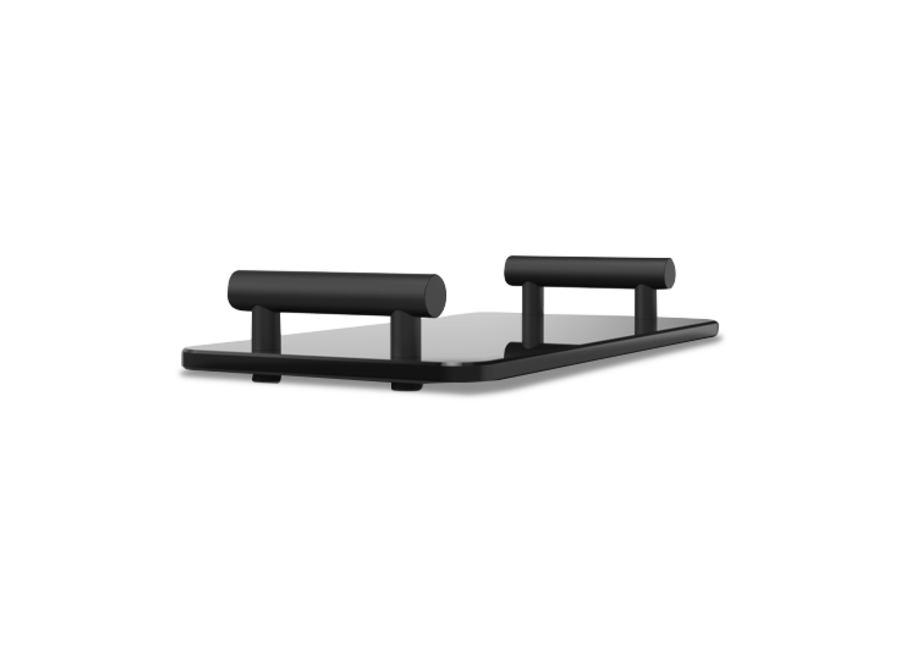 Dienblad Bar - TAB - Black matt / Acrylic glass black