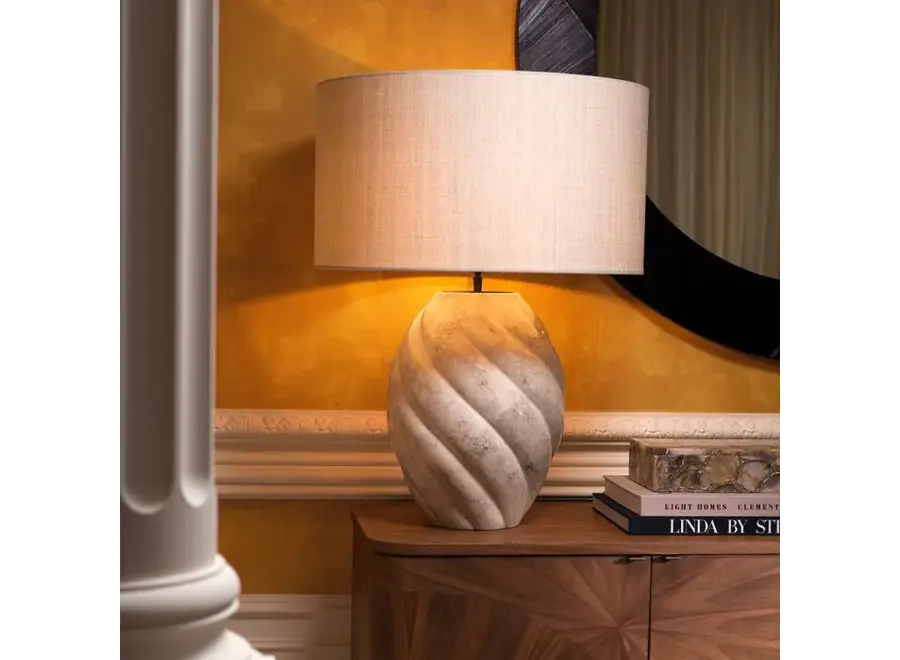 Table Lamp 'Jarrow' - Grey ceramic
