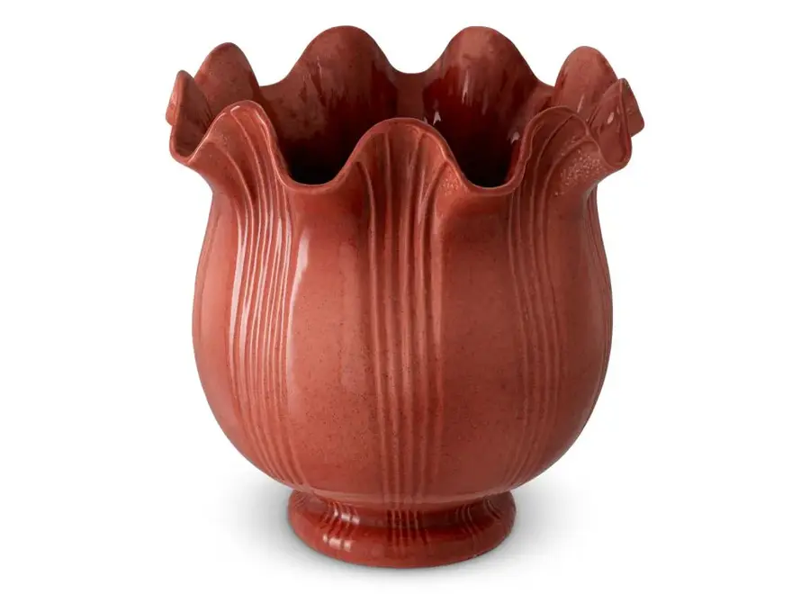 Vaas 'Tulipa' - Red ceramic