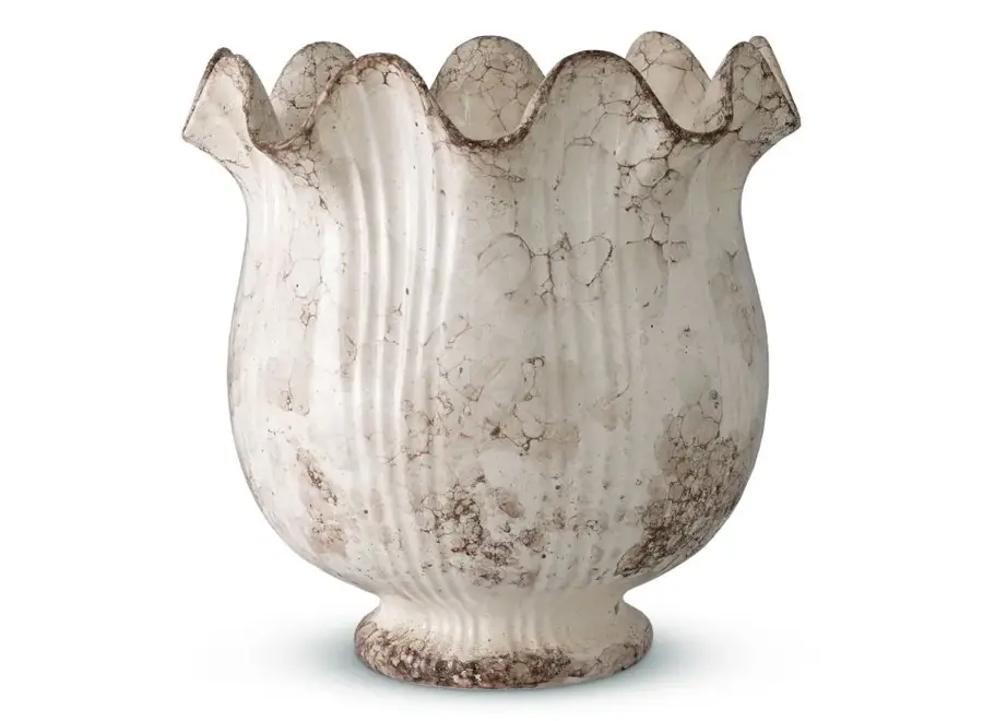 Vase 'Tulipa' - Grey ceramic