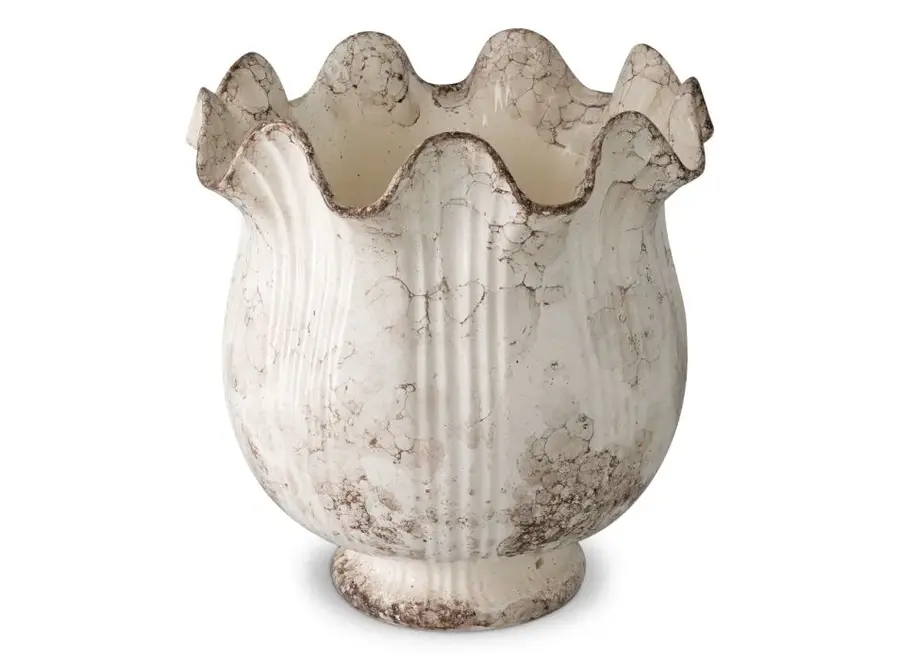 Vase 'Tulipa' - Grey ceramic