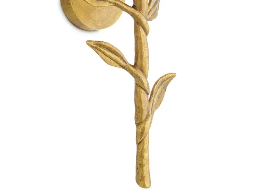 Wandlampe 'Farini' - Brass/Ratan