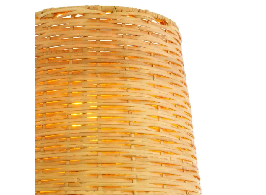 Wandlamp 'Farini' - Brass/Ratan