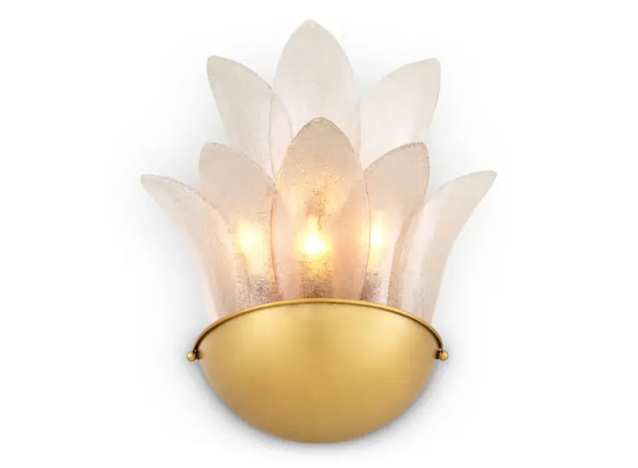 Lampe murale 'Melrose' - Antique brass finish