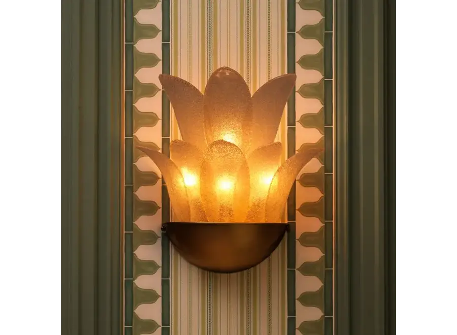 Lampe murale 'Melrose' - Antique brass finish
