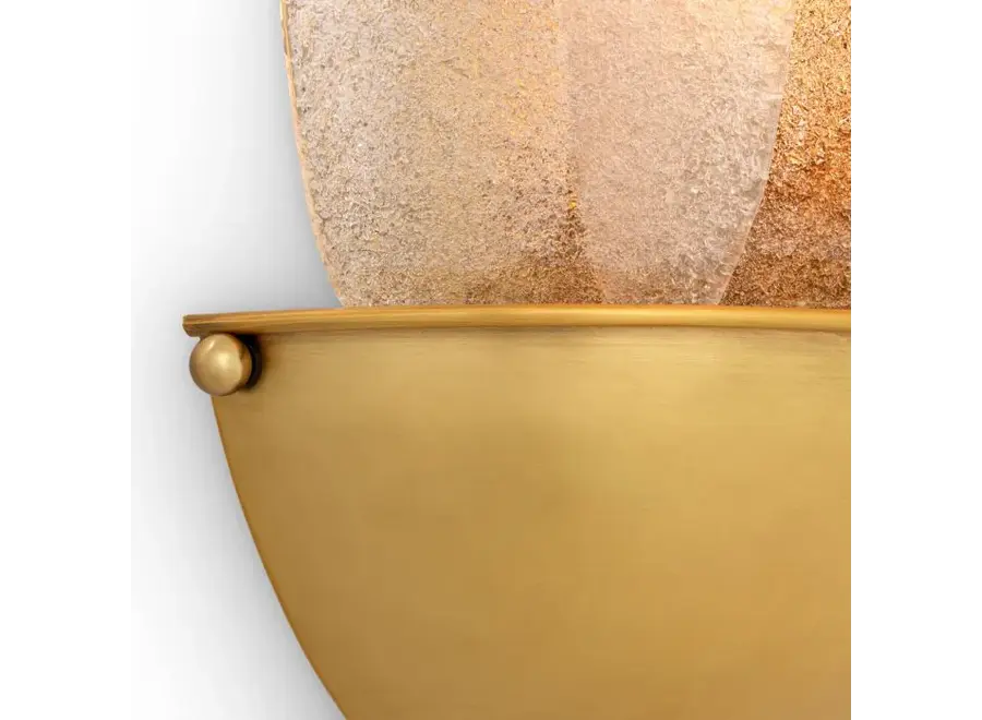 Lampe murale 'Melrose' - Antique brass finish