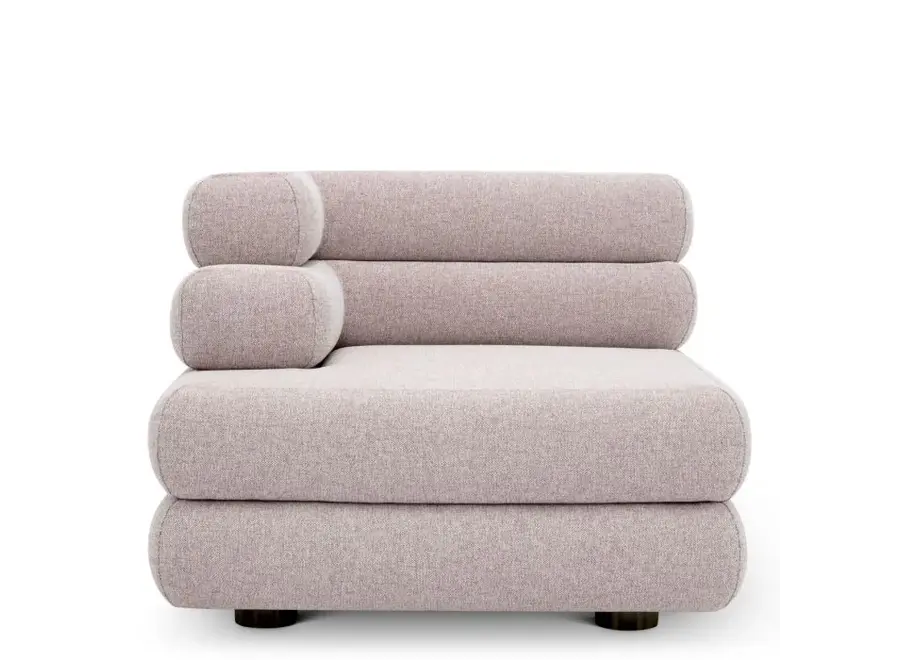 Outdoor Modular Sofa 'Malaga' - Left - Mauritius light grey