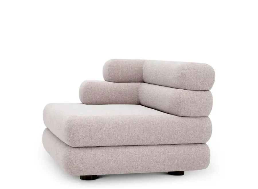 Outdoor Modular Sofa 'Malaga' - Left - Mauritius light grey