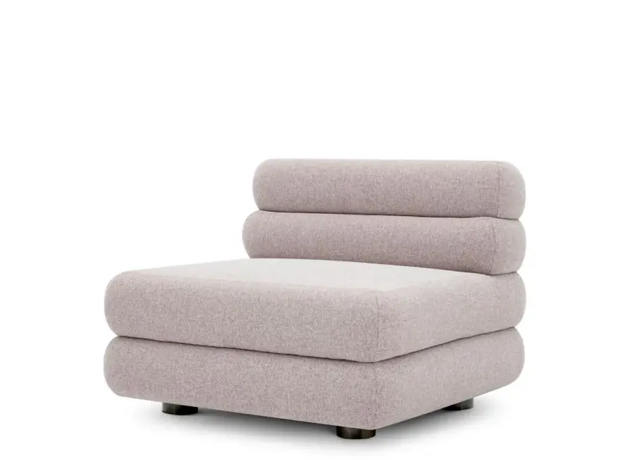 Outdoor Modular Sofa 'Malaga' - Middle - Mauritius light grey