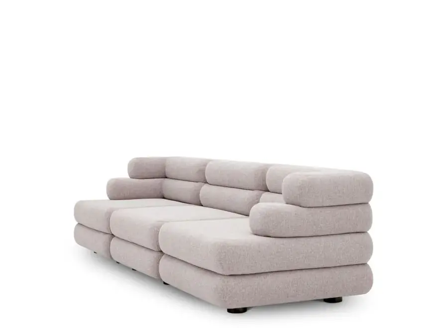 Outdoor Modular Sofa 'Malaga' - Middle - Mauritius light grey