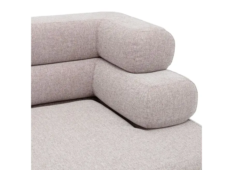 Outdoor Modulair Sofa 'Malaga' - Right - Mauritius light grey