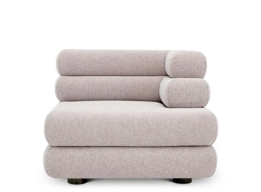 Outdoor Modular Sofa 'Malaga' - Right - Mauritius light grey