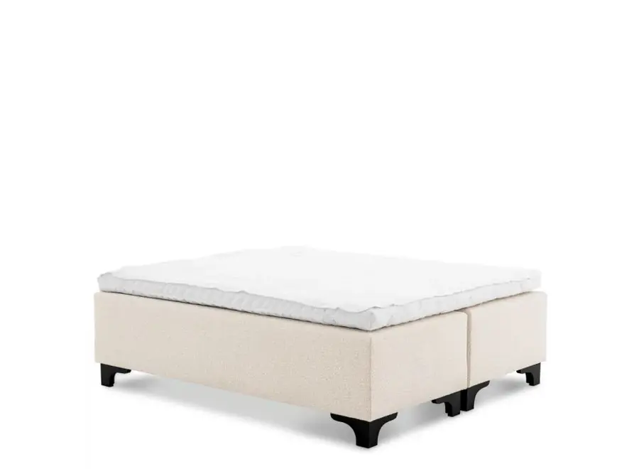 Lit boxspring 'Mavone' - 160 x 200cm - Bouclé Cream