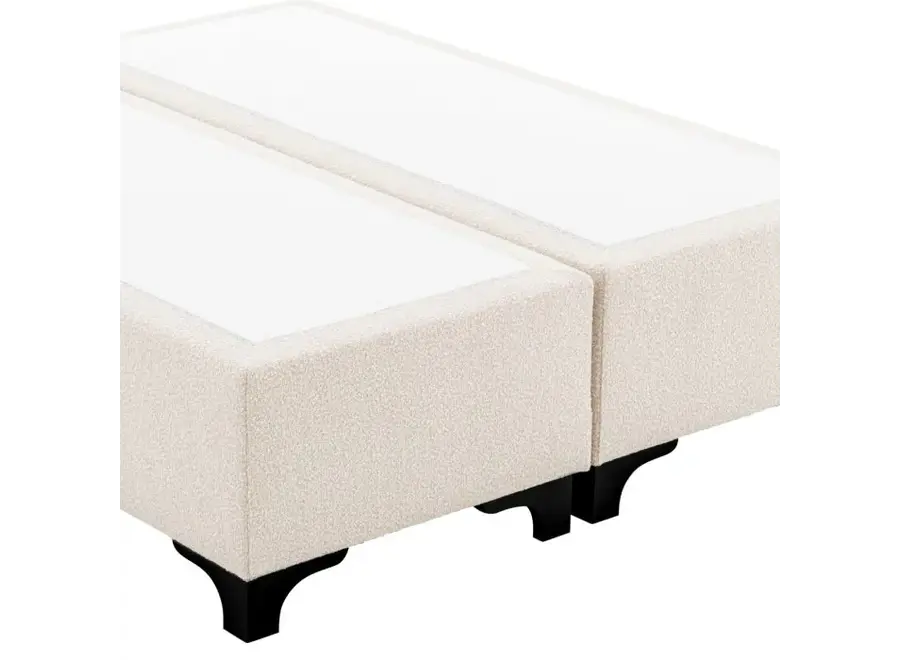 Lit boxspring 'Mavone' - 160 x 200cm - Bouclé Cream