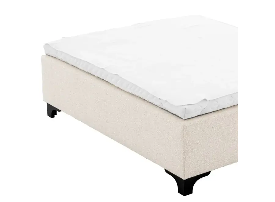 Boxspringbett 'Mavone' - 180 x 200cm - Bouclé Cream