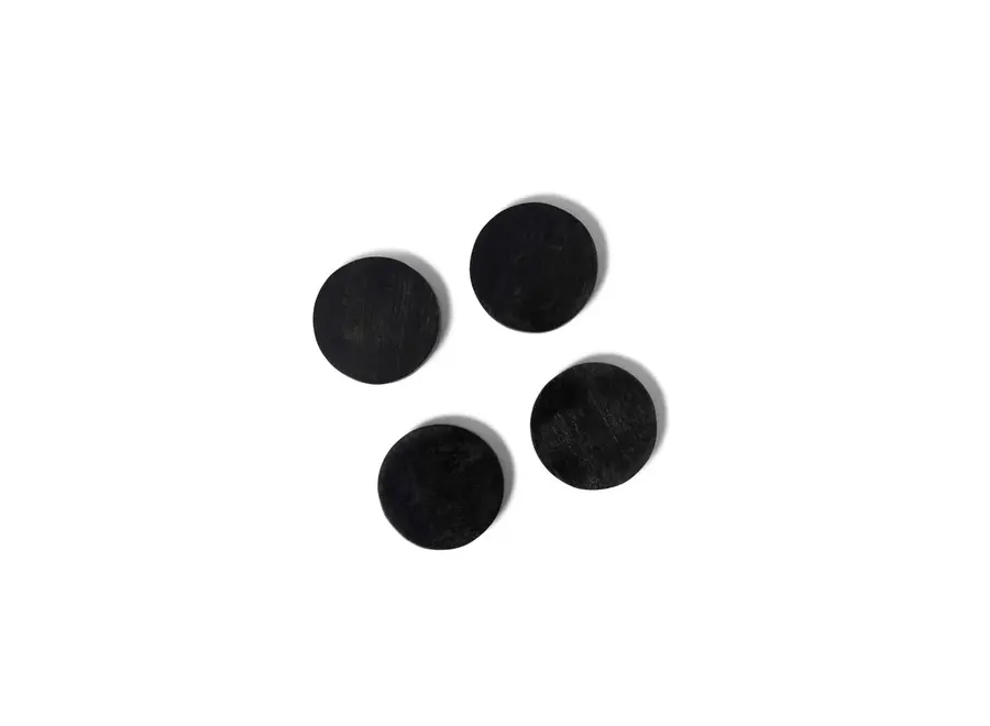 Sous-verres - Round - Set of 4 - Black